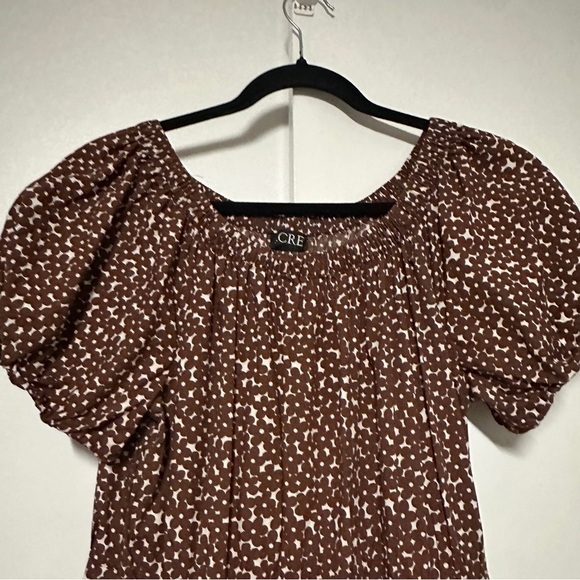 J. Crew floral puff sleeve drop-waist poplin dress Size 6 - Picture 6 of 11